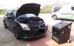 Suzuki Swift Sport pulizia del motore con decarbonizzazione a idrogeno Hydromaverich Ecleaner
