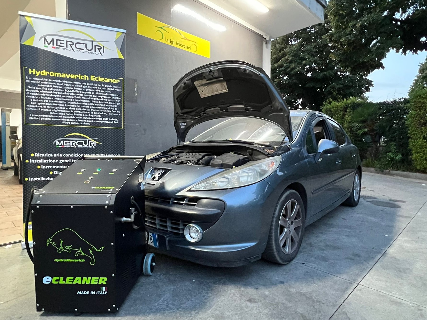 decarbonizzazione motore, pulizia motore con idrogeno, lavaggio motore, trattamento idrogeno