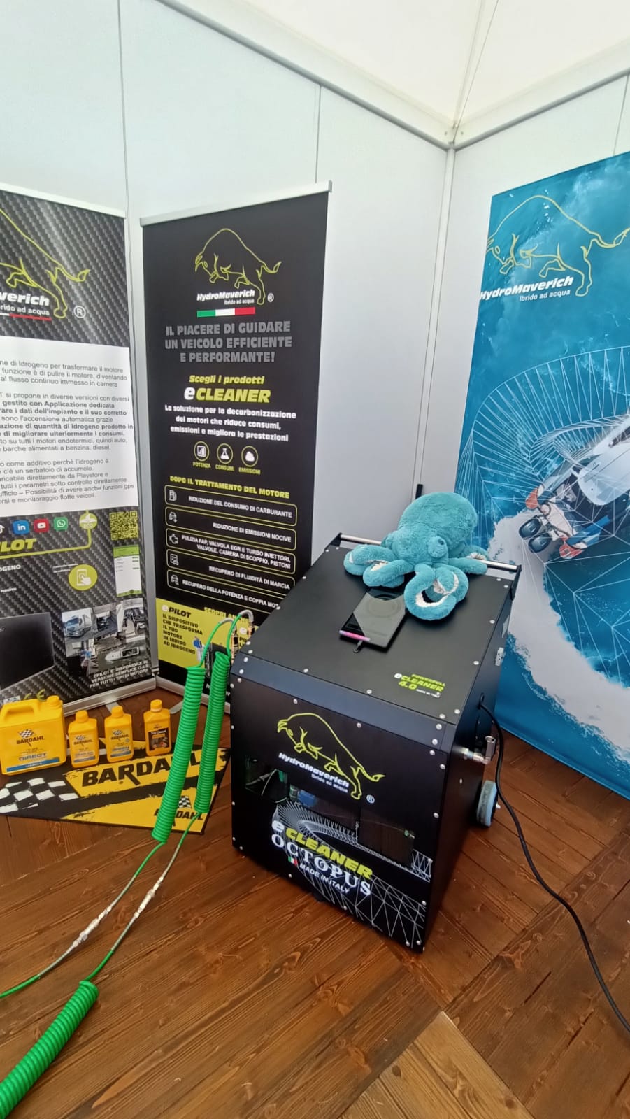 Decarbonizzazione motori nautici marini tramite idrogeno con Ecleaner Octopus