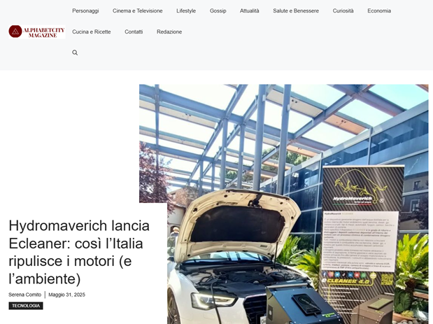 Alphabetcity sezione tecnologia parla di Hydromaverich