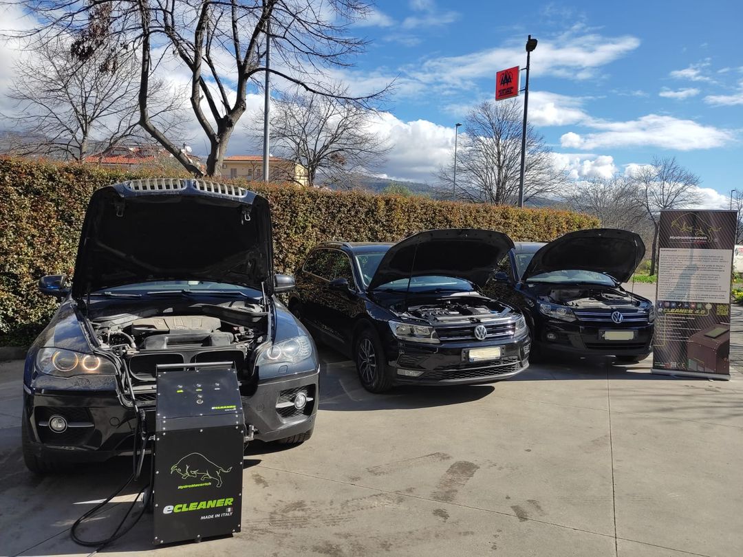 ENGINE DECARBONIZATION TREATMENTS WITH HYDROGEN HYDROMAVERICH ECLEANER BMW X6, VOLKSWAGEN TIGUAN 1.6 AND 2.0